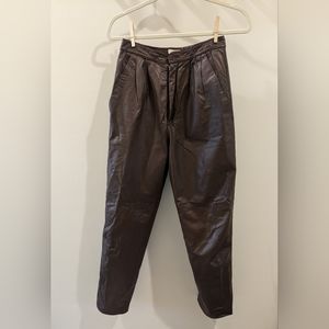 LEATHER Vintage Pants (Tahari)